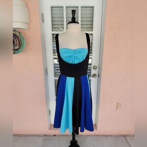 Pinup Coutire Just Desserts Dress In Blue PUG Retro